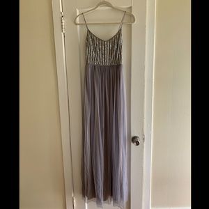 BHLDN maxi bridesmaids dress